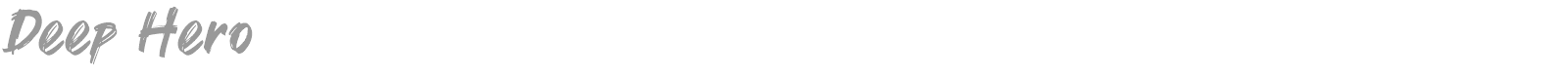 Deep Hero font preview